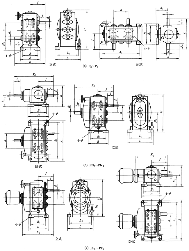 PX?zhn)o(j)׃ͼbߴ磨JB/T6952-1993