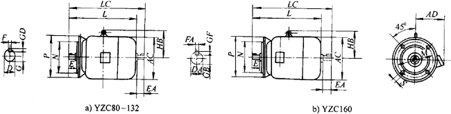 YZCϵе(dng)ஐ늄(dng)C(j)γߴ磨H80160mm